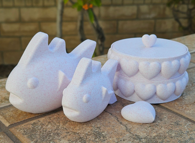 Fish, Heart Stacking Tray, Heart Magnet